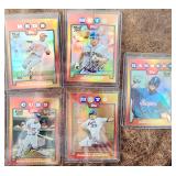 5 2009 Topps Chrome RC Autos