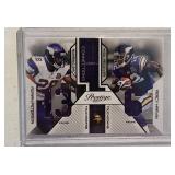 11 Panini Dual RC Game Worn A Peterson/ Harvin/250