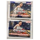 Two 2024-25 Topps Chrome NBA Value Boxes Sealed