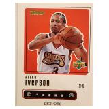 1999 UD Retro Allen Iverson Card/250
