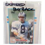 1989 Topps Traded Embossed Troy Aikman #701