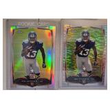 Two 2014 Topps Chrome Odell Beckham RCs