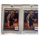 Two 2024 Hoops Victor Wembanyama RCs