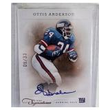 2012 Panini Otis Anderson Autographed Card/33