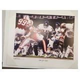 Walter Payton Painting Signed Rick Bush Artis/1000