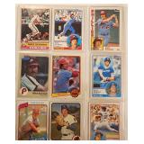 Lot of 9 1970s-80s Topps MLB Cards