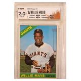 1966 Topps Willie Mays #1 HGA 2