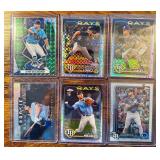 Tampa Bay Rays Refractor lot of 6