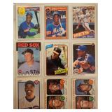 Lot Of 9 70s-80s Topps MLB Cards