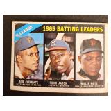 1966 Topps Mays/Aaron/Clemente #215 Card