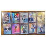 NFL WR Refractor lot of 10