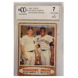 1962 Topps Mantle/Mays MGR Dream BCCG 7