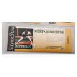 11 1991 Ricky Henderson Sulver Holo Tickets Authen