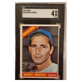 1966 Topps Sandy Koufax #100 Card SGC 4