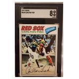1977 Topps Carlton Fisk #640 Card SGC 8