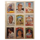 Lot Of 9 1960s-70s MLB Topps Cards