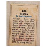 1971 Dell Stamps Bob Gibson Card