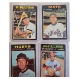 Lot Of 4 1971 Topps Star Cards