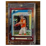 2024 Donruss RR Bo Nix Optic Red Wave (RC) #369
