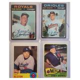 4 1960s-70s Topps Star MLB MGR Cards