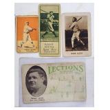 4 VTG Babe Ruth Reprint Cards