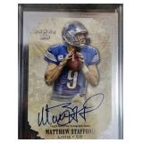 2012 Topps Matthew Stafford Autographed Card /85