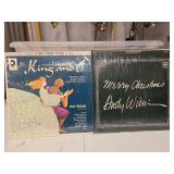 Vintage Broadway & Christmas LPs  2 Records