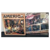 2 America Self Titled and Hideaway vinyl