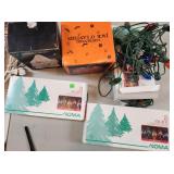 VTG Holiday Decor Items & Lights Org Boxes