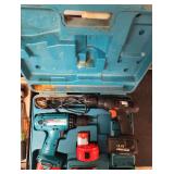 Makita 14 V Drill In Case & Black & Decker Drill