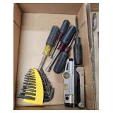 Flat Full Of Nut Drivers & Set Of Allen Wrenches