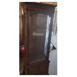 Cherry Finish Curio Cabinet