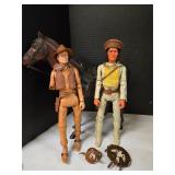 Vintage Western Action Figures w/ Horse