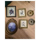 Bird frames and candle holders