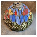 VTG Leaded Glass Tiffany Style Lamp Shade