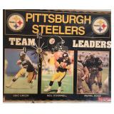 VTG Pittsburgh Steelers Wooden Clock/Plaque