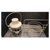 Antique Lantern & Pie Holder