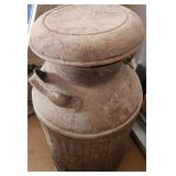 Antique Metal Milk Jug