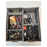 2 LG Trays Of Bolts, Fittings, Hardware