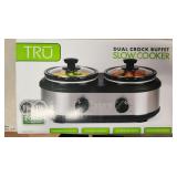 NIB Tru Dual Crock Slow Cooker