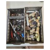 2 LG Trays Of Bolts, Fittings, Hardware