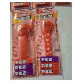 6 Valentine PEZ Dispensers