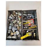 2 LG Trays Of Bolts, Fittings, Hardware