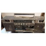 LXU Stereo/Dual Cassette Boom Box