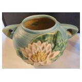 Roseville Blue Magnolia Jardiniere 667-6 USA