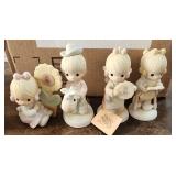Lot of 4 Late 80s Precious Moments Figures