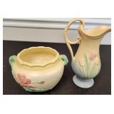 Two 1940s Hull Vase & Pitcher Tulip Pattern