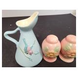 VTG Hull Bird Pitcher & S&P Shaker Set
