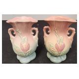 Two Small Hull Vases Magnolia Line