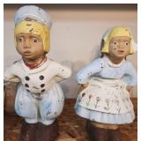 VTG MCM Dutch Girls Sisters Yard Figures 20'